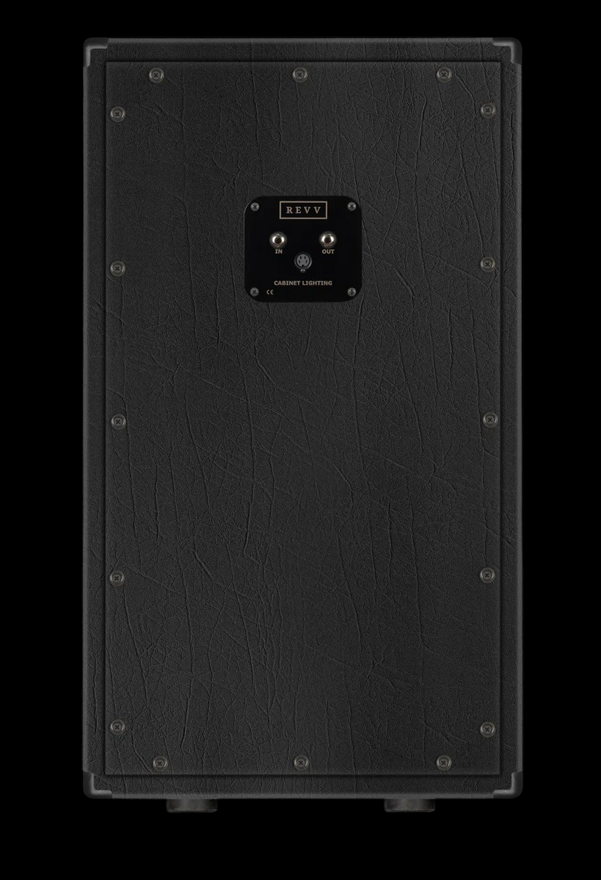 Revv Amplification 2x12 Vertical Slant Cabinet (Black/Cane Grille/RV90)