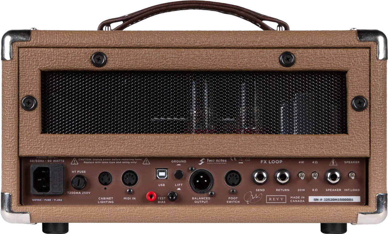 Revv D20 JL Joey Landreth Signature 20-Watt Tube Head - Brown