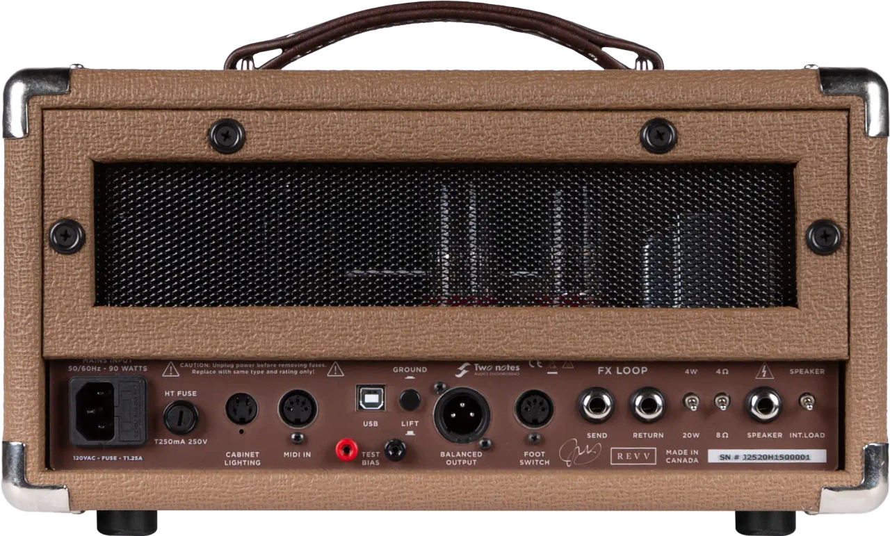 Revv Amplification Joey Landreth Signature D20 JL Head in Brown