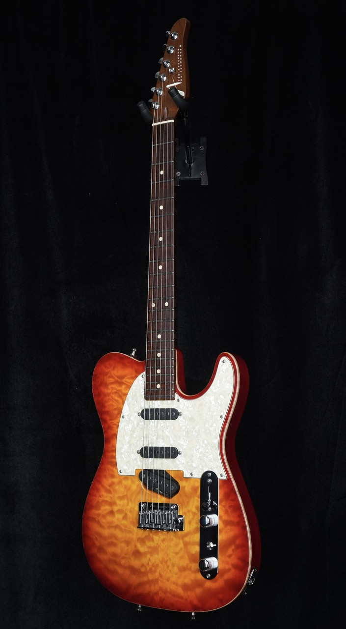 Preowned Tom Anderson Short Hollow Drop T Classic in Transparent Autumn Red Rise