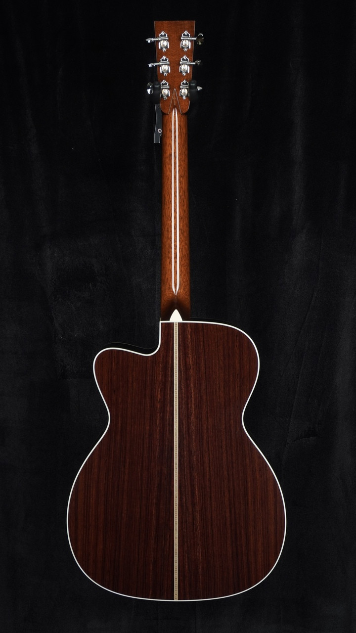 Collings OM2H with Cutaway, Sunburst Top, and Vine Peghead Inlay