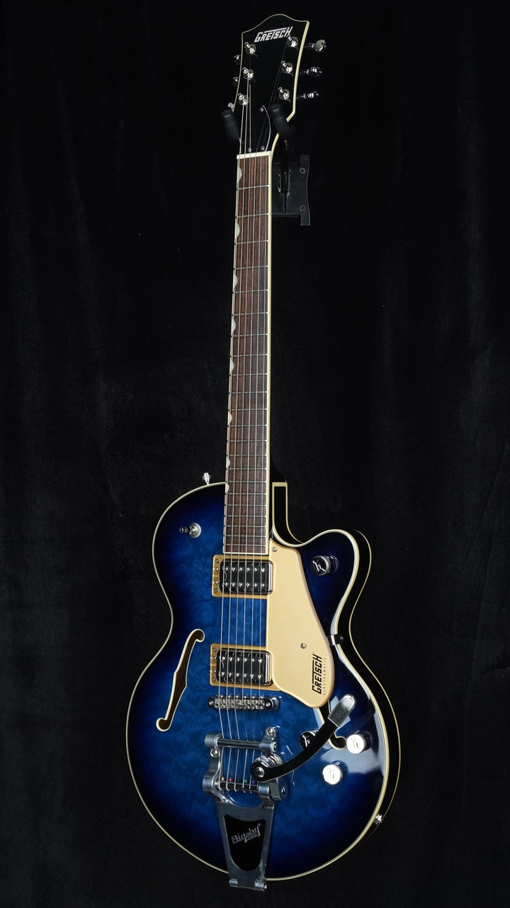 Preowned Gretsch G5655T-QM Electromatic Center Block Jr. in Hudson Sky Quarter Whole