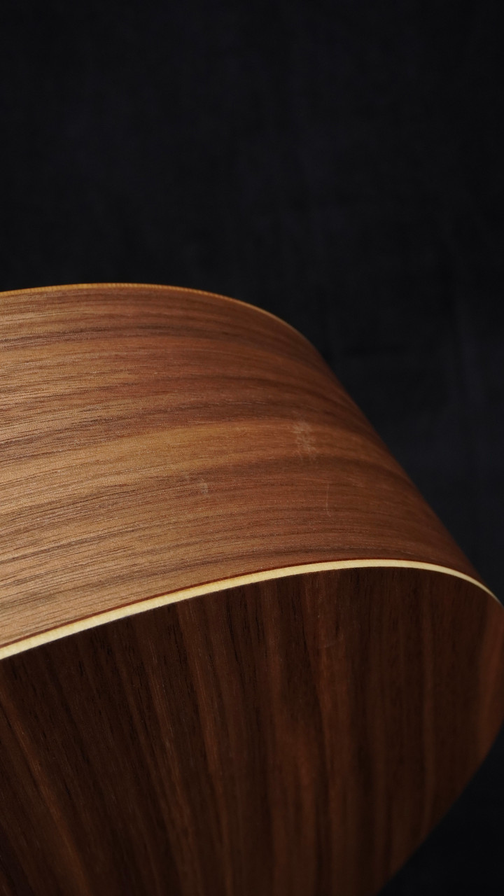 Preowned Taylor Academy 12e-N Walnut Grand Concert Size Acoustic-Electric Nylon String Bottom Scratching