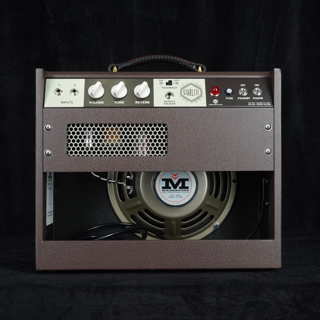 Preowned Magnatone Starlite Reverb 10 8w 1x10 Combo - Traditional Brown Back