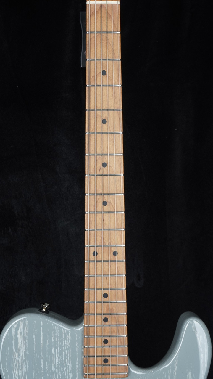 Tom Anderson Pro Am T Contoured in Super Sonic Gray with White Dog Hair Fingerboard