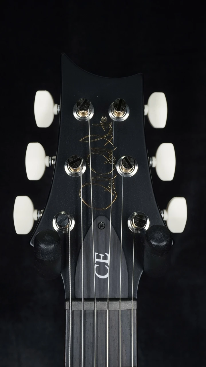 PRS CE 24 "Sprayer's Choice" Custom Bolt-On - Mystic Holoflake Headstock Front