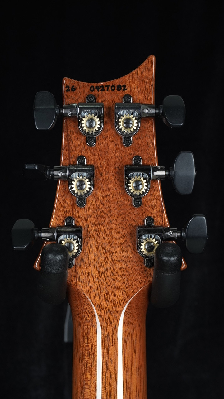 PRS Custom 24 Semi-Hollow "Sprayer's Choice" Artist Top - Pomegranate Smokeburst Headstock Back