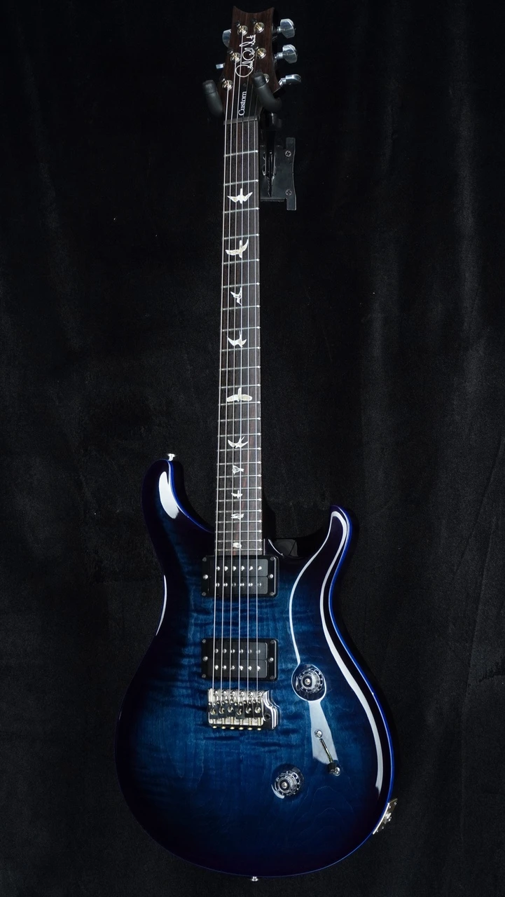 Preowned 2017 PRS Custom 24 - Dark Blue Smokeburst w/ Stained Binding