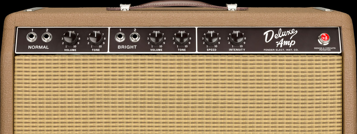 Fender American Vintage '62 Deluxe Amp 6G3 Brownface 20W - Controls