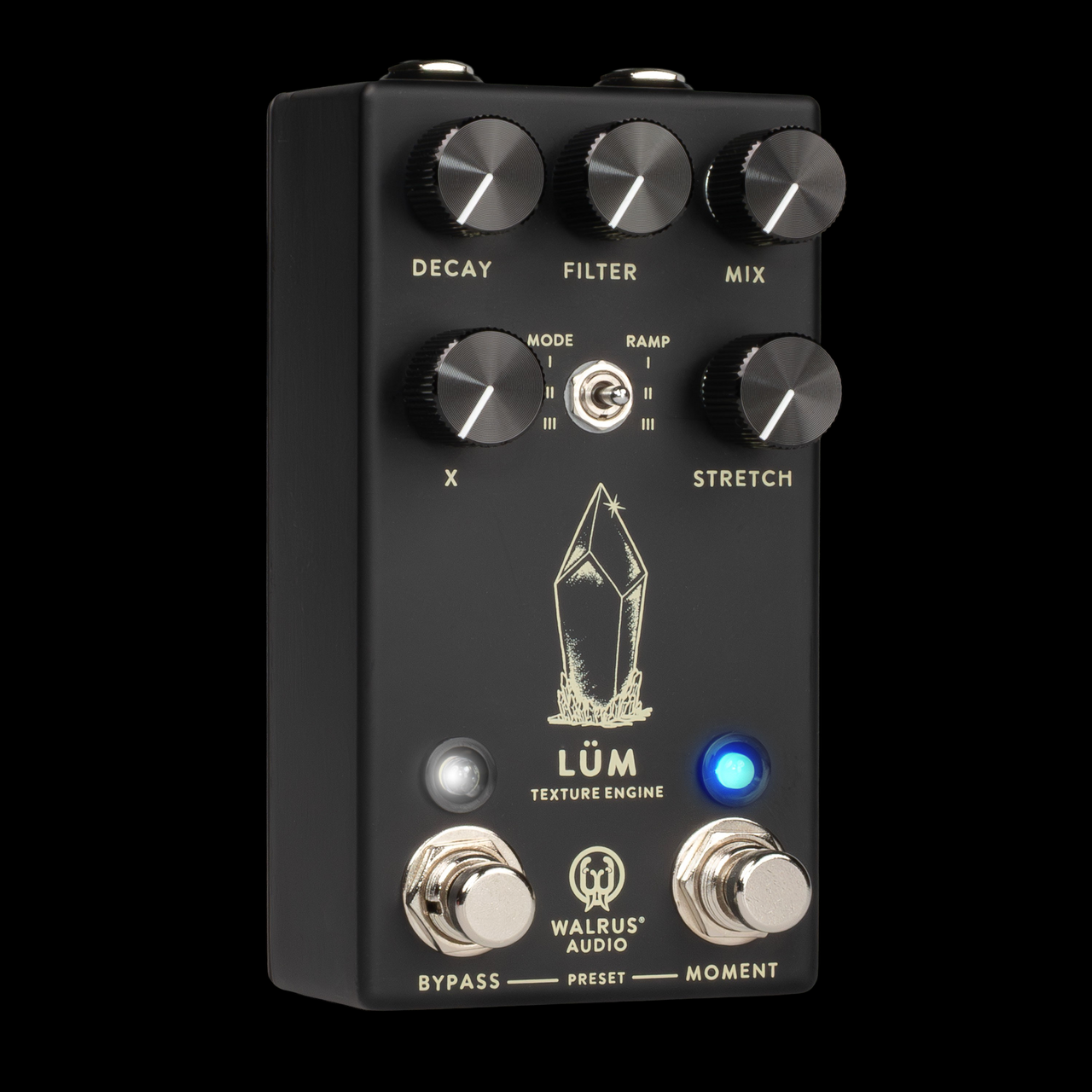 Walrus Audio Lüm Texture Engine - Matte Black - Right angle