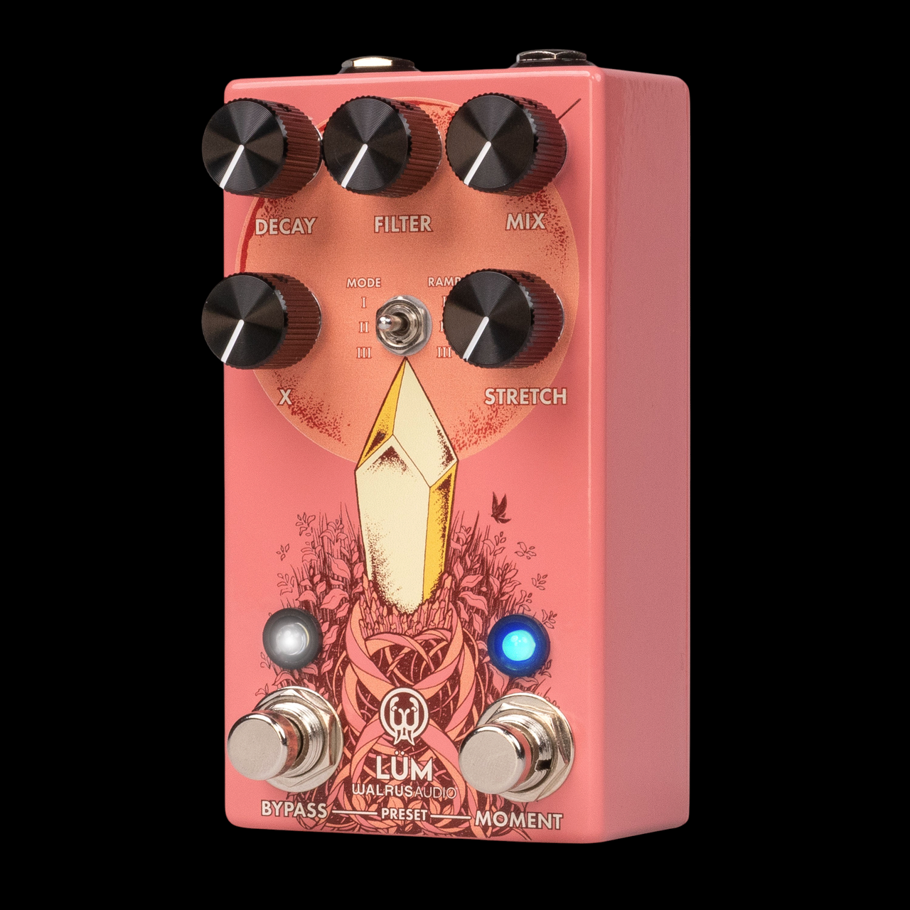 Walrus Audio Lüm Texture Engine Granular Reverb Pedal - Guava Gloss