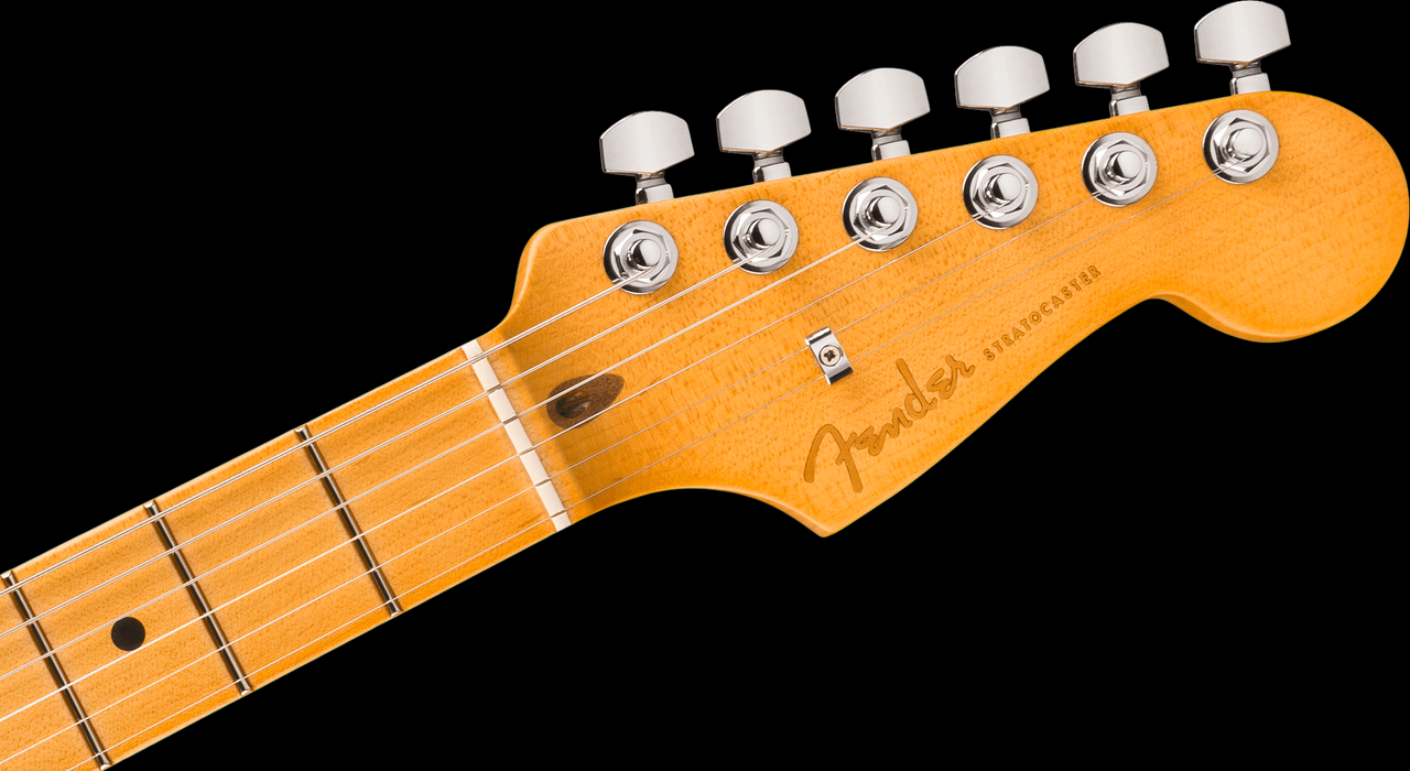 Fender American Ultra II Stratocaster® HSS with Maple Fingerboard in Sinister Red - Headstock