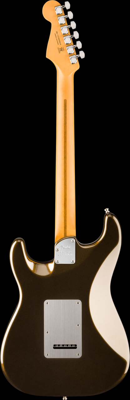 Fender American Ultra II Stratocaster® HSS with Ebony Fingerboard in Texas Tea - Back Whole