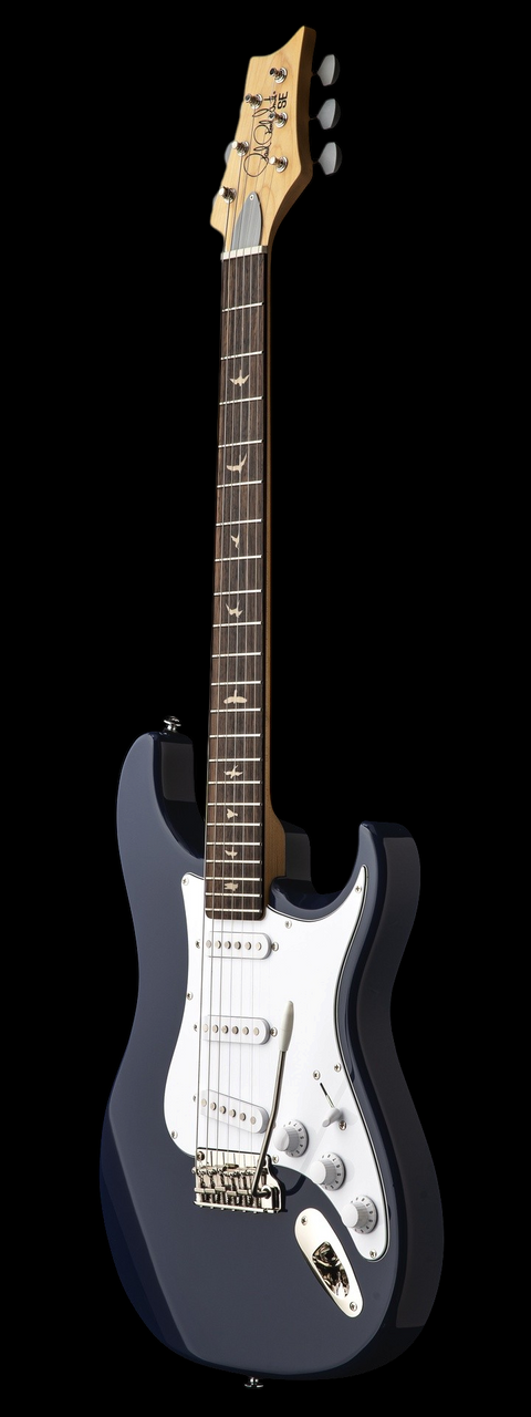 PRS SE Silver Sky with Rosewood Fretboard in Trad Blue - Whole Angle