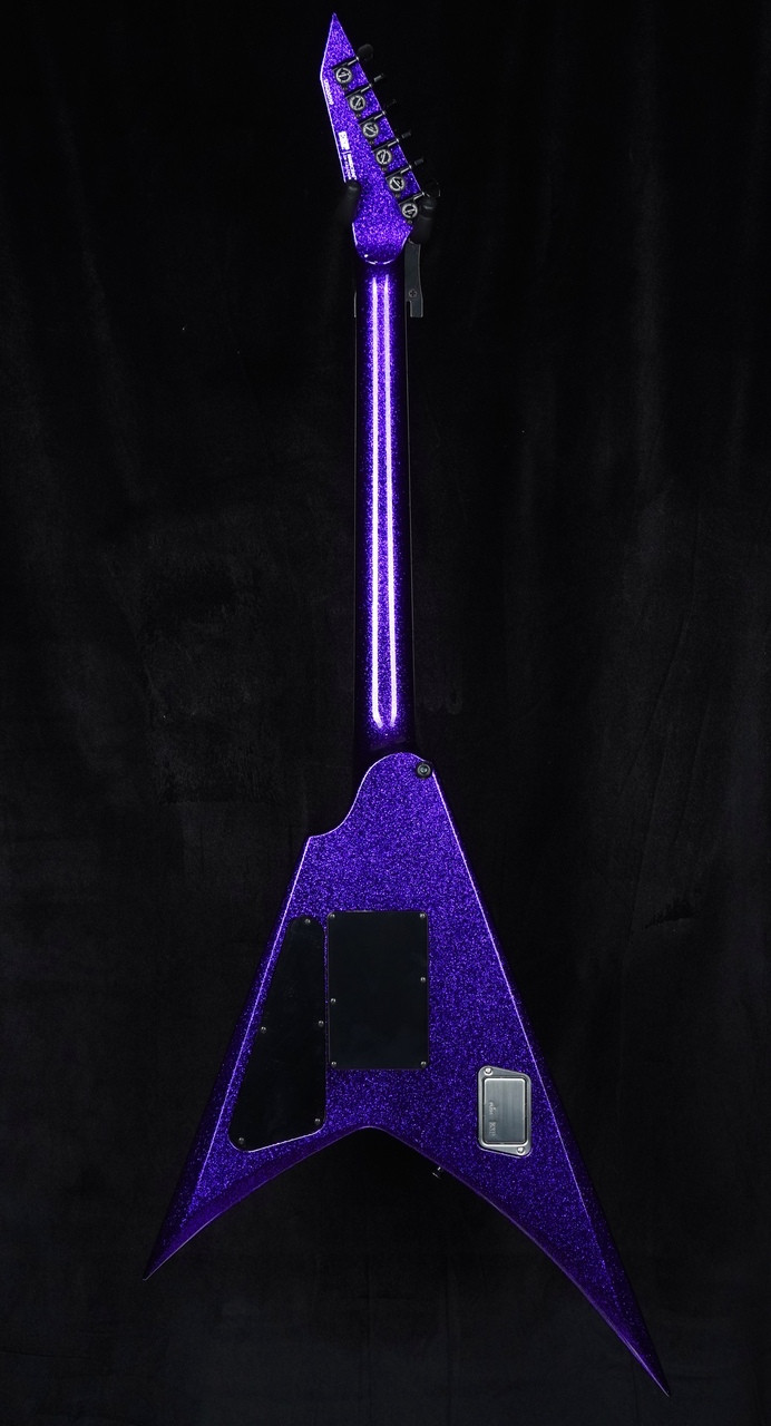 ESP USA V-II FR Custom Purple Sparkle - Serial #US26519 - Back Whole