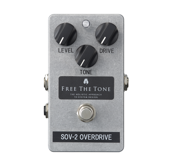 Free The Tone Custom Shop SOV-2-CS Overdrive Pedal - Top