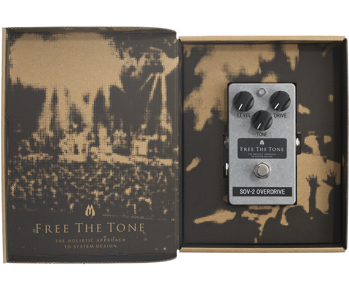 Free The Tone Custom Shop SOV-2-CS Overdrive Pedal - In the Box