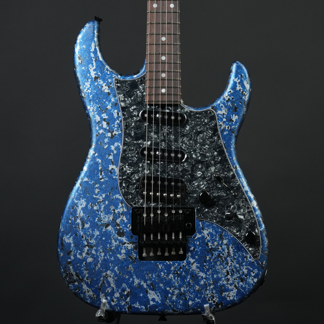 JTG Guitars MK1 FR Floyd Rose - Blue Milky Way - Close