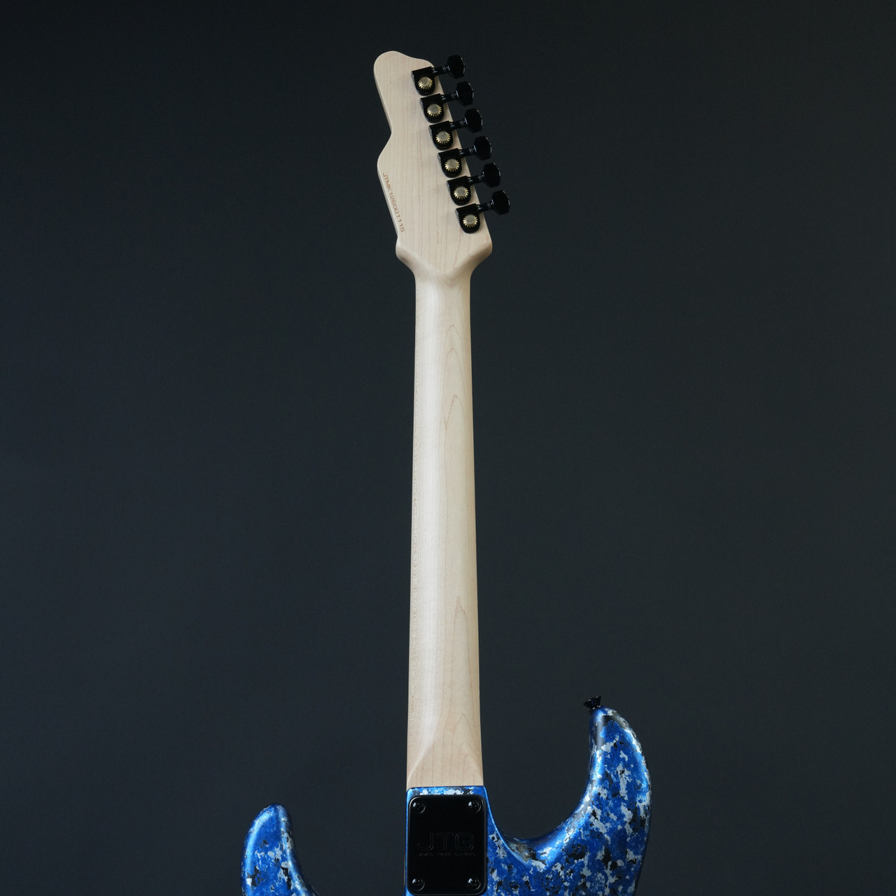 JTG Guitars MK1 FR Floyd Rose - Blue Milky Way - Neck Back