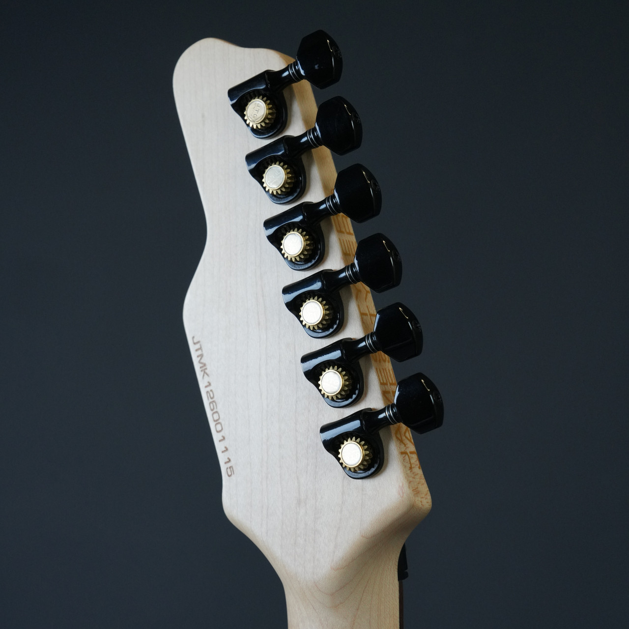 JTG Guitars MK1 FR Floyd Rose - Blue Milky Way - Headstock Back Angle
