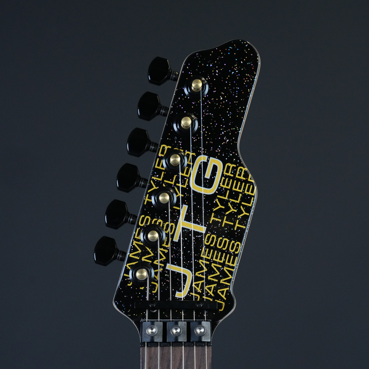 JTG MK1 FR Floyd Rose - Black Metallic - Headstock