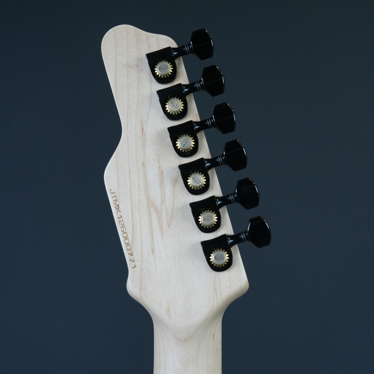 JTG MK1 FR Floyd Rose - Black Metallic - Headstock Back