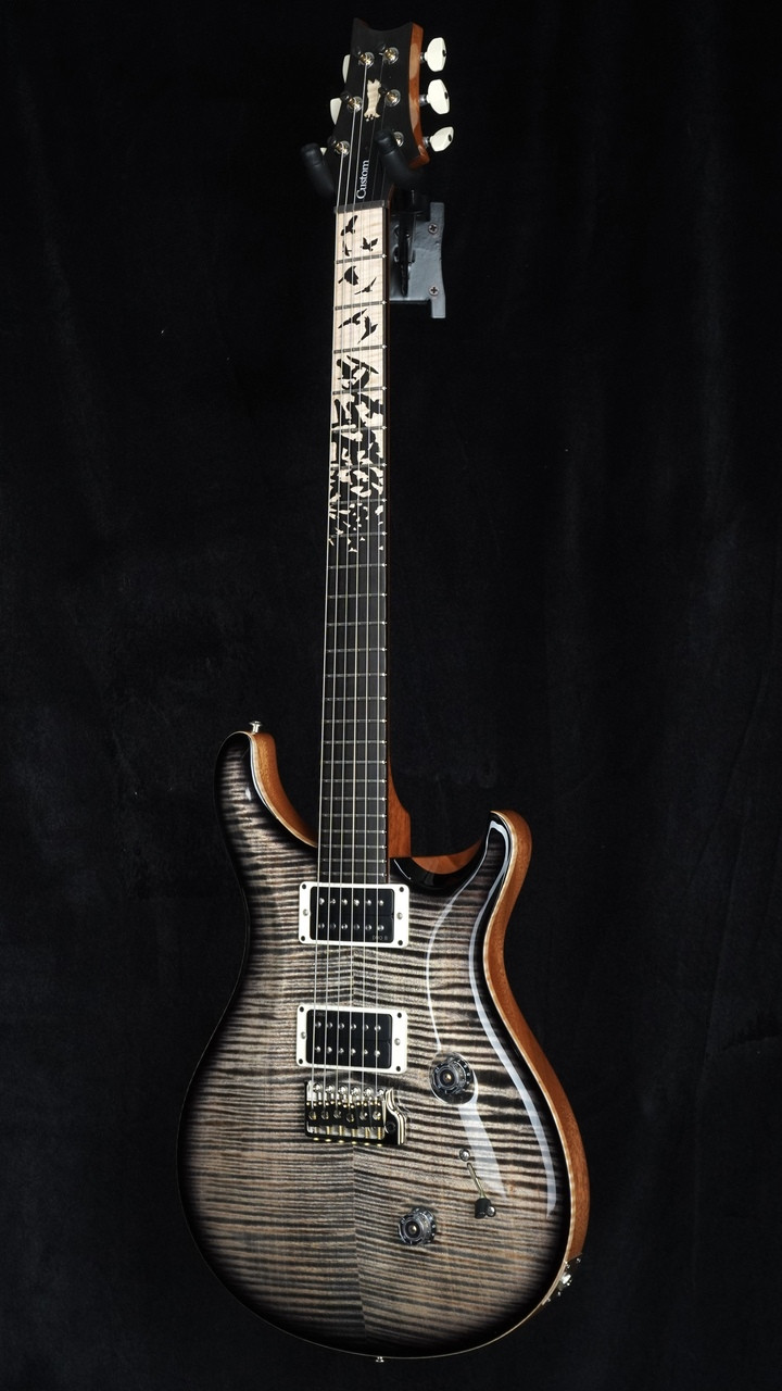 PRS Custom 24 "Birds of a Feather" Limited Edition - Charcoal Microburst Quarter Whole