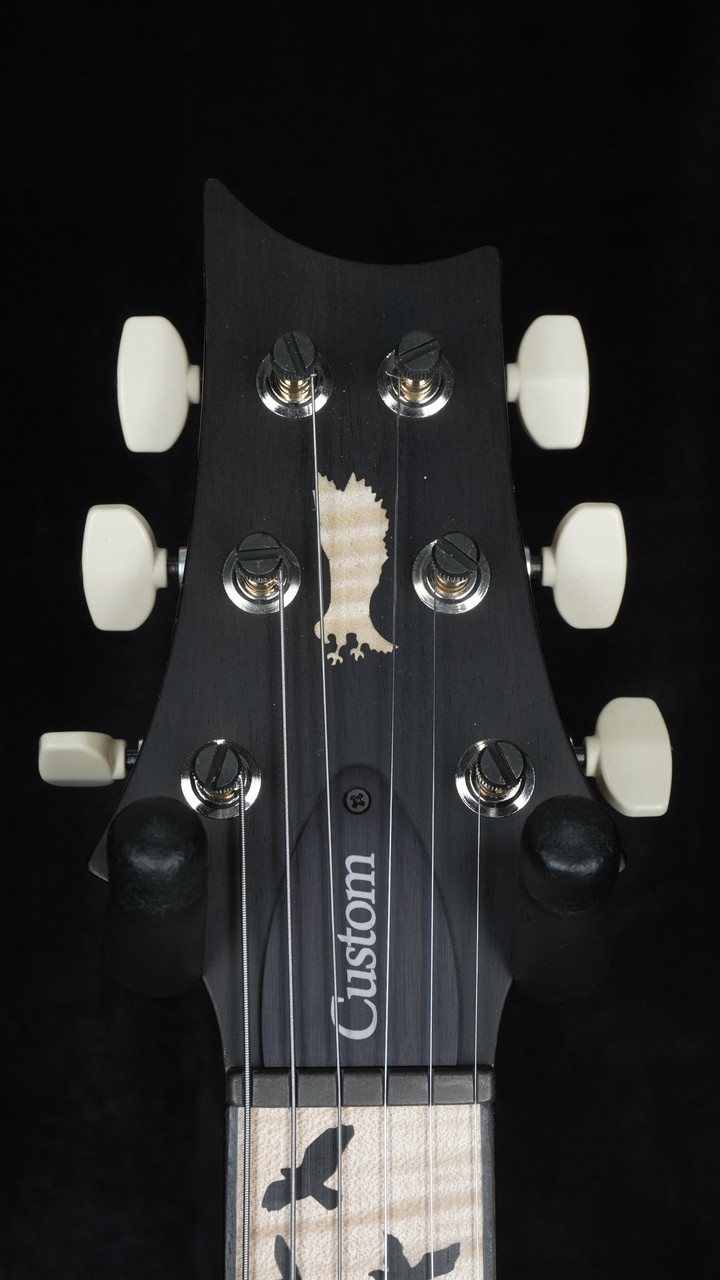 PRS Custom 24 "Birds of a Feather" Limited Edition - Charcoal Microburst Headstock Front