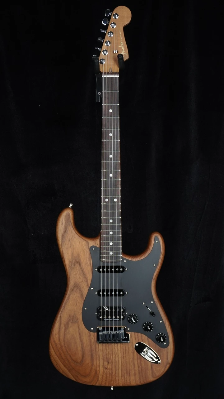 Fender Limited Edition American Ultra II Stratocaster HSS - Natural (Roasted Ash Body) - Front Whole