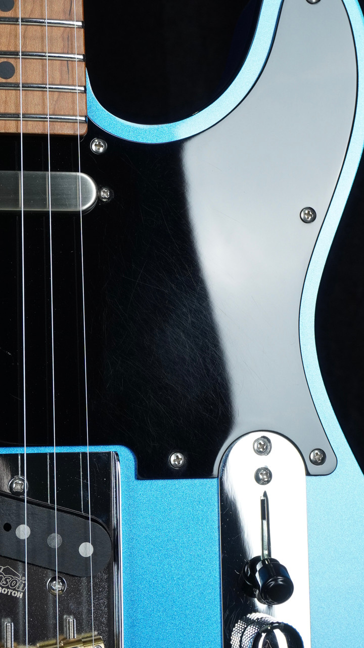 Preowned Suhr Custom Classic T - Lake Placid Blue - Pickguard Detail