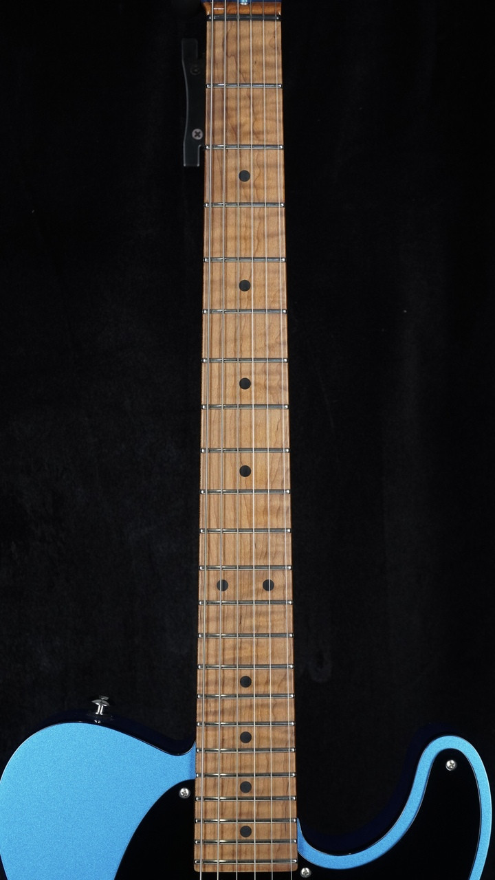 Preowned Suhr Custom Classic T - Lake Placid Blue - Fretboard