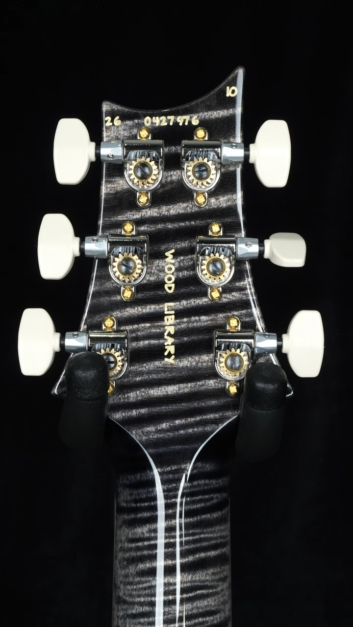 PRS Signature Dealer Exclusive McCarty Tremolo with 408 Switching in Charcoal with Black Back - Headstock Back