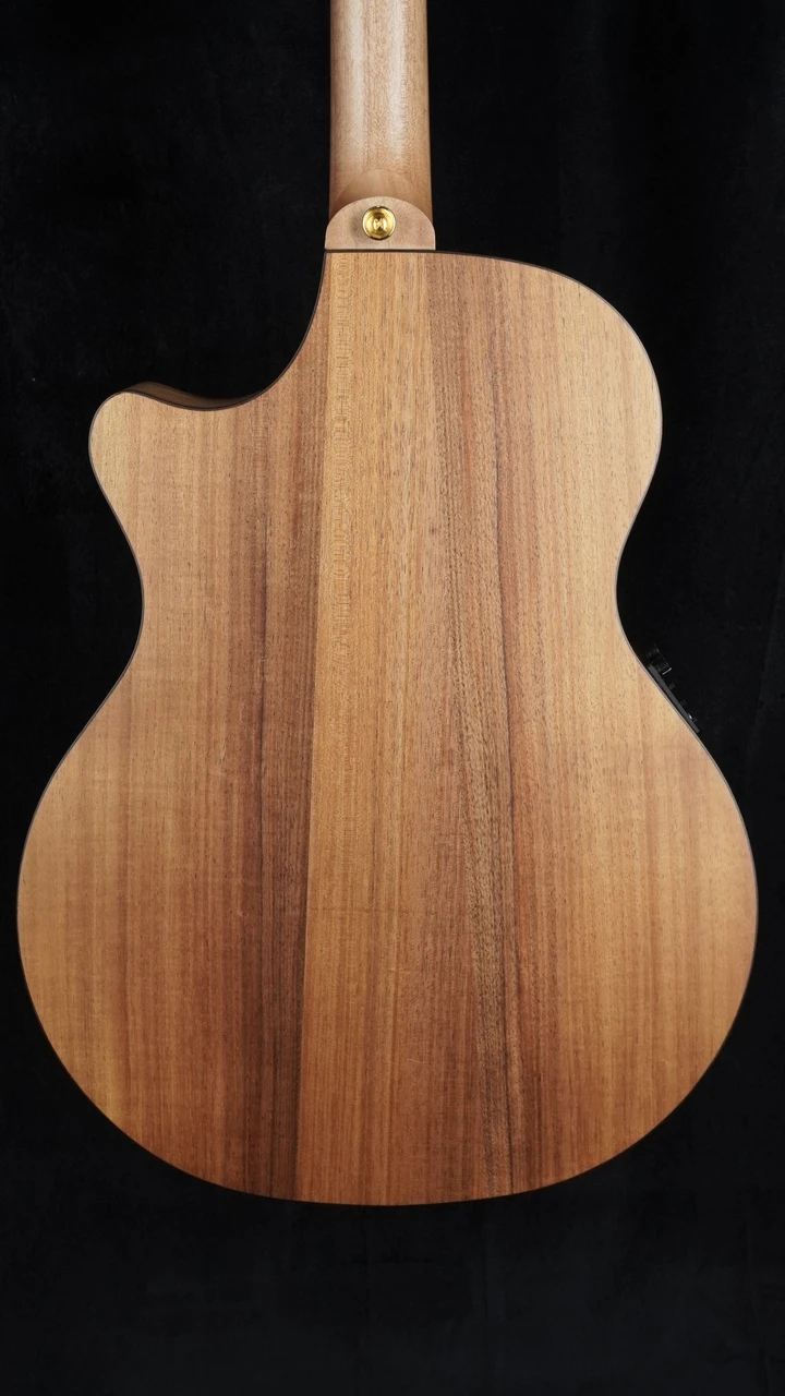 Cole Clark Angel 2EC - All Blackwood w/ Rosewood Fretboard Back Close