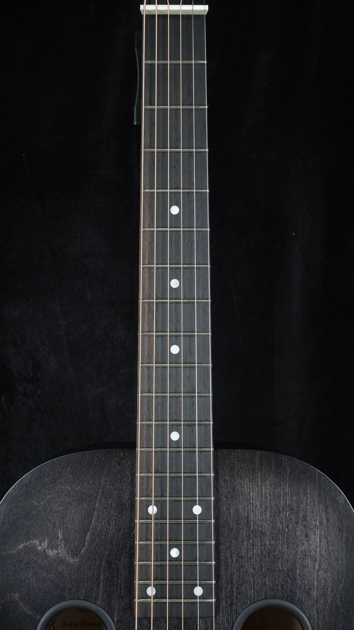 Preowned 2022 Beard Radio Standard E Squareneck - Satin Black Ice w/ Fishman Electronics - Fretboard