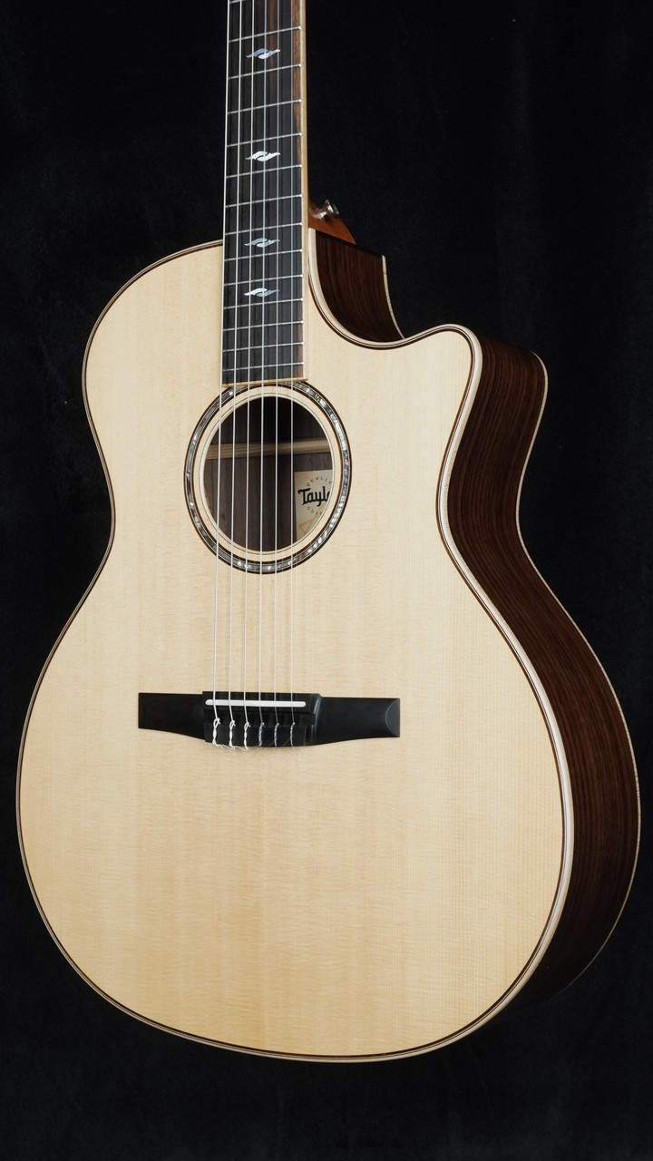 DEMO 2024 Taylor 814ce-N Nylon String Grand Auditorium - Angle Close
