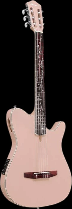 Ibanez TOD10N Tim Henson Signature Nylon String in Pearl Pink Flat - Front Whole