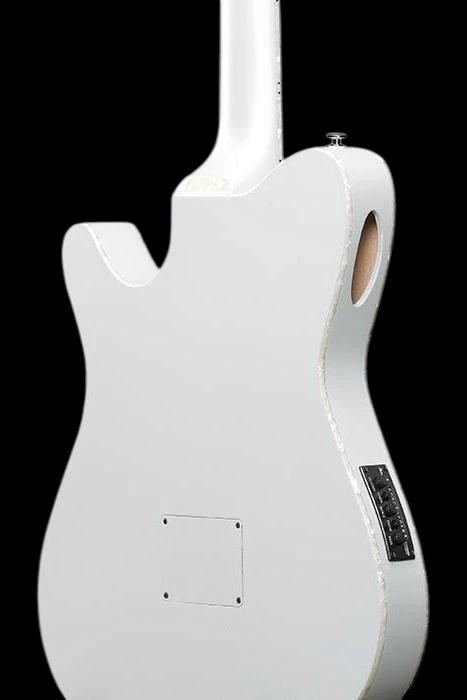 Ibanez TOD10N Tim Henson Signature Nylon String in Silver Metallic Flat - Back Angle