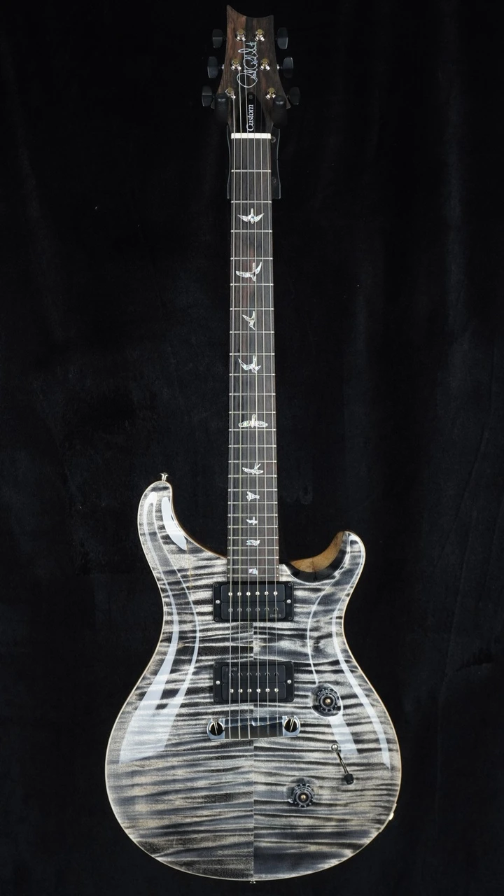 PRS Wood Library Custom 24 Stoptail Limited Edition - Charcoal - Front Whole