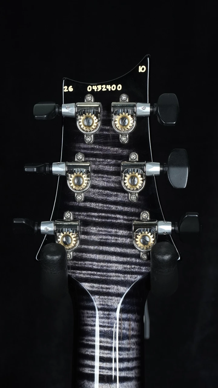 PRS Wood Library Custom 24 Stoptail Limited Edition - Purple Mist - Headstock Back