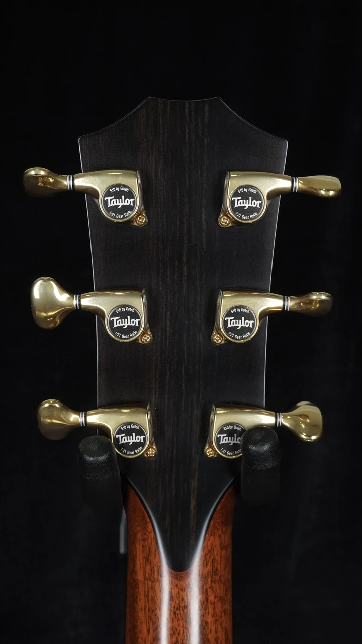 Preowned Taylor Builder's Edition 912ce - Wild Honey Burst - Headstock Back
