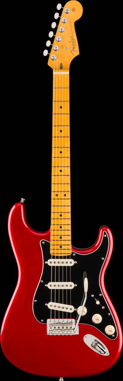 Fender Ltd Ed Am Pro Classic Strat w/Silent System in Candy Apple Red - Front Whole