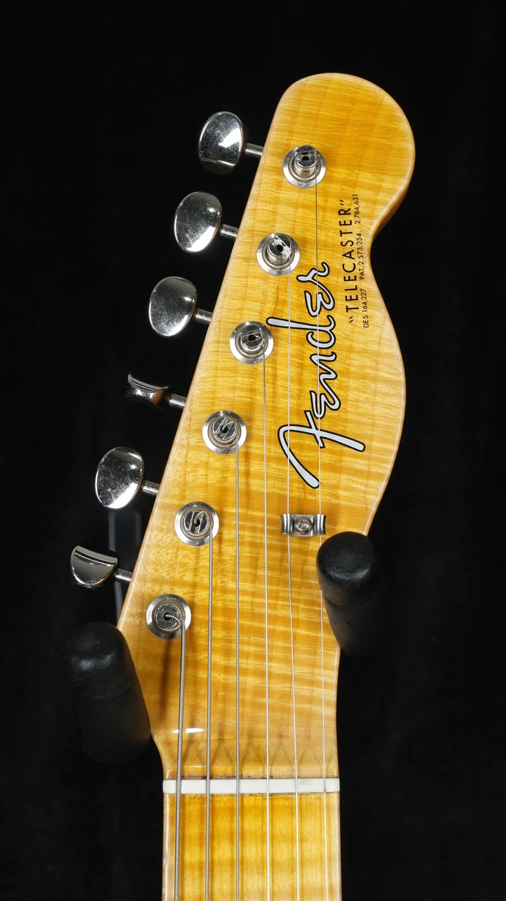 Preowned 2017 Fender Custom Shop WW10 '61 Telecaster - Butterscotch Blonde - Headstock Front
