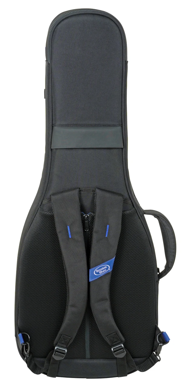 Reunion Blues RBC23HE Expedition Headless Guitar Case - Back view with Backpack Straps