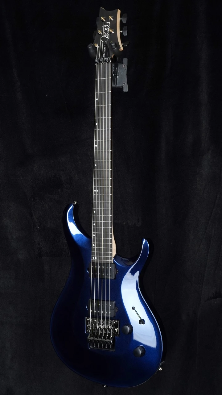 PRS Tekton "Floyd" - Pearl Black (Natural Neck) - Front Whole Angle