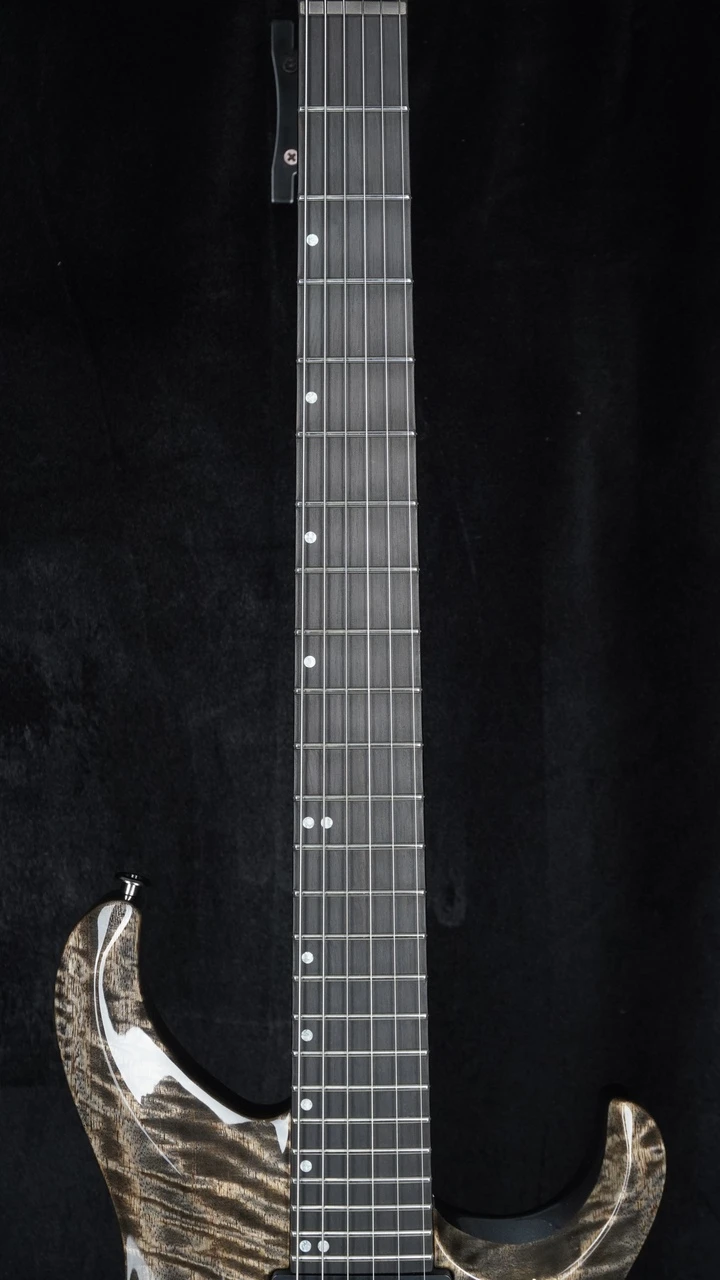 PRS Tekton - Black Tourmaline (Natural Neck) - Fretboard Detail