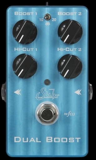 Suhr Dual Boost Pedal in Original Blue Enclosure