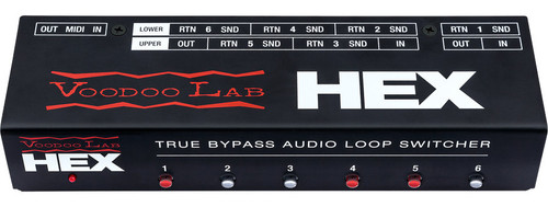 Voodoo Lab HEX True Bypass 6-Loop Audio Switcher Voodoo Lab HEX True Bypass 6-Loop Audio Switcher