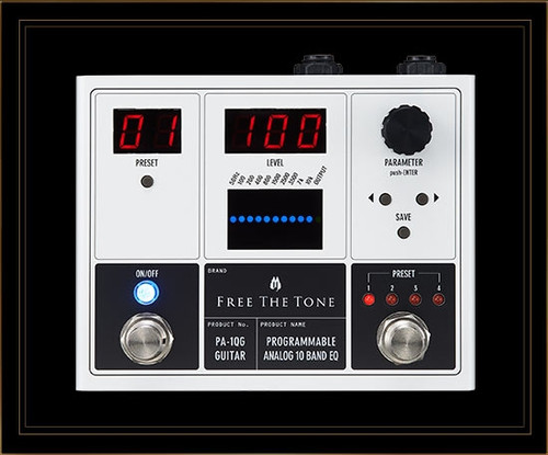 Free The Tone PA-1QA Programmable Analog 10 Band EQ Pedal for 