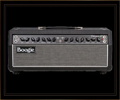Mesa Boogie Fillmore 50 Tube Guitar Amplifier Head - Black Bronco - Front View