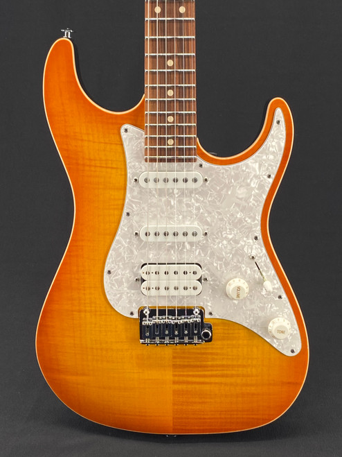 Suhr Standard Plus HSS in Honey Amber Burst with Pau Ferro Fingerboard